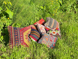 Kilim Throw Pillows/Benches