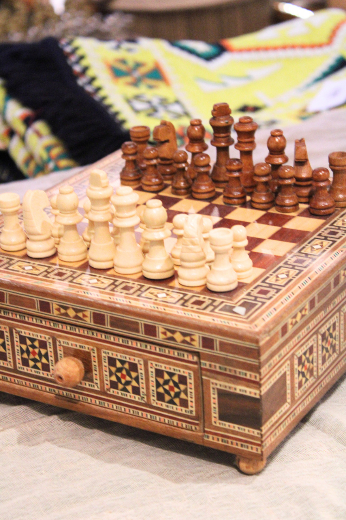 Ishq Syrian Mosaic Chess Board Ishq Syrian Mosaic Chess Board
