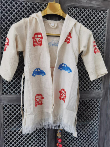 Car Kids Robe