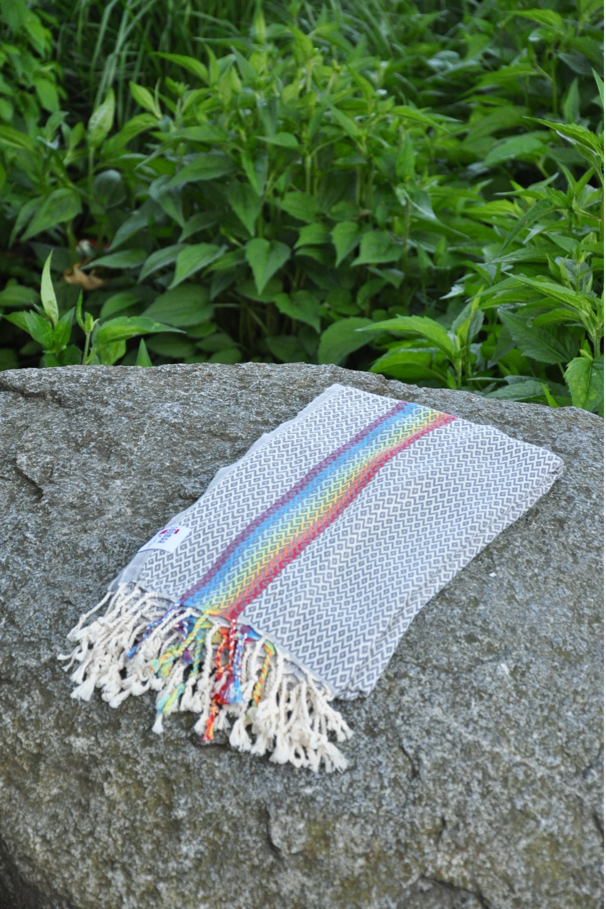 Rainbow Grey Turkish Towel