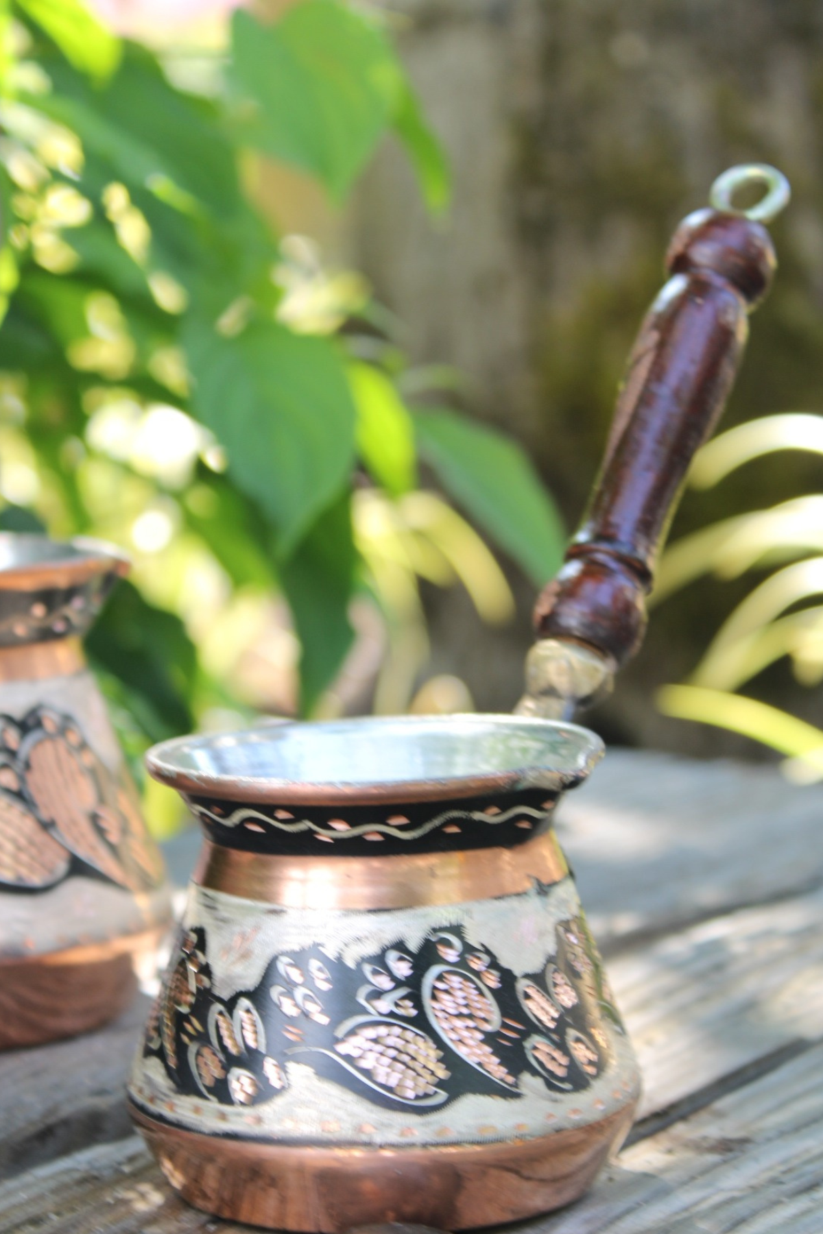 Ottoman Engraved Turkish Coffee Pot