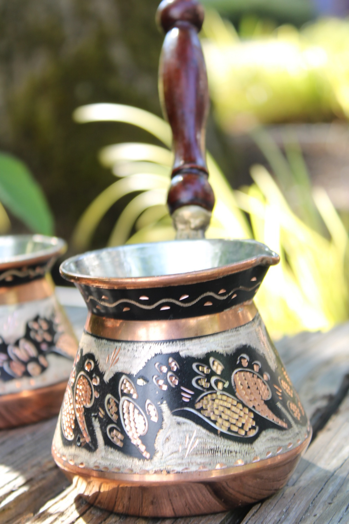 Ottoman Engraved Turkish Coffee Pot