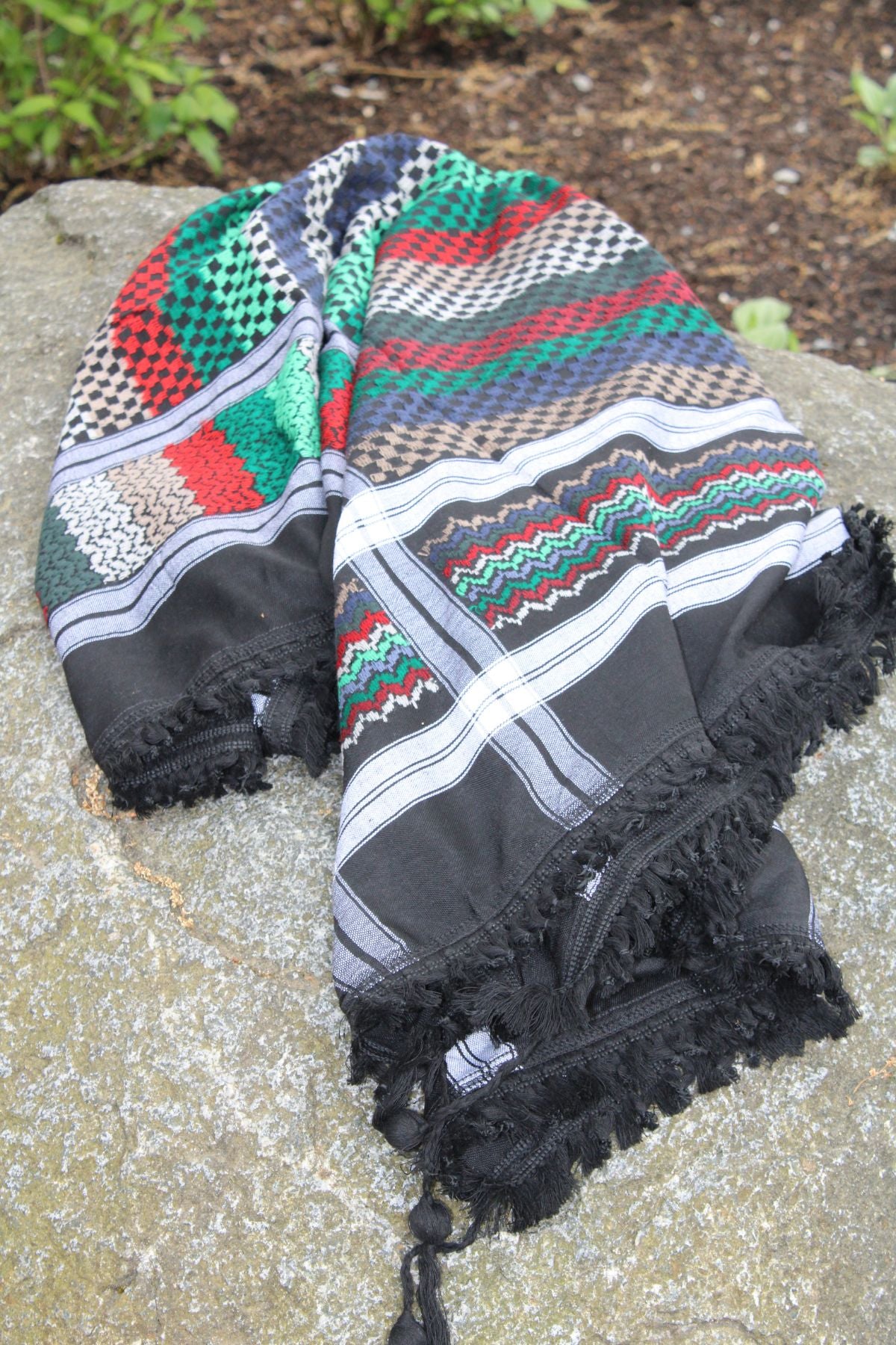 Smoky Black Premium Cotton Keffiyeh