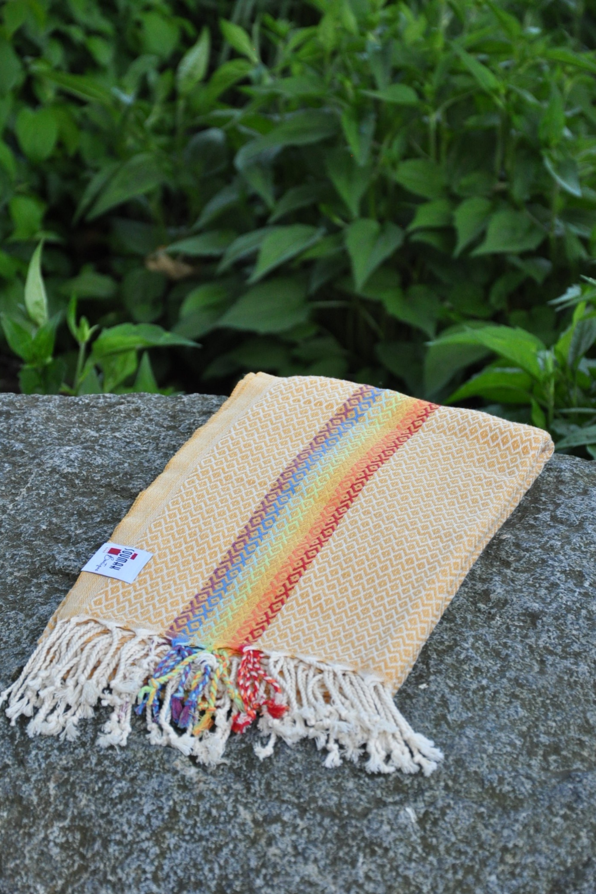 Rainbow Mustard Turkish Towel