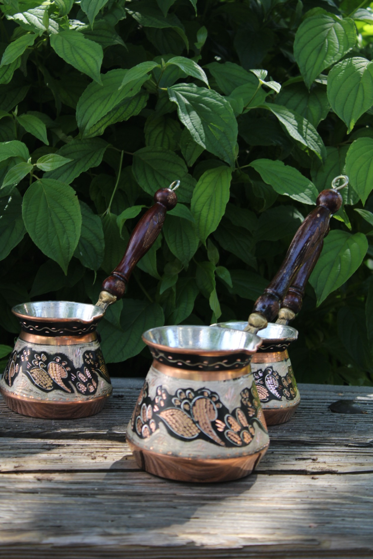 Ottoman Engraved Turkish Coffee Pot