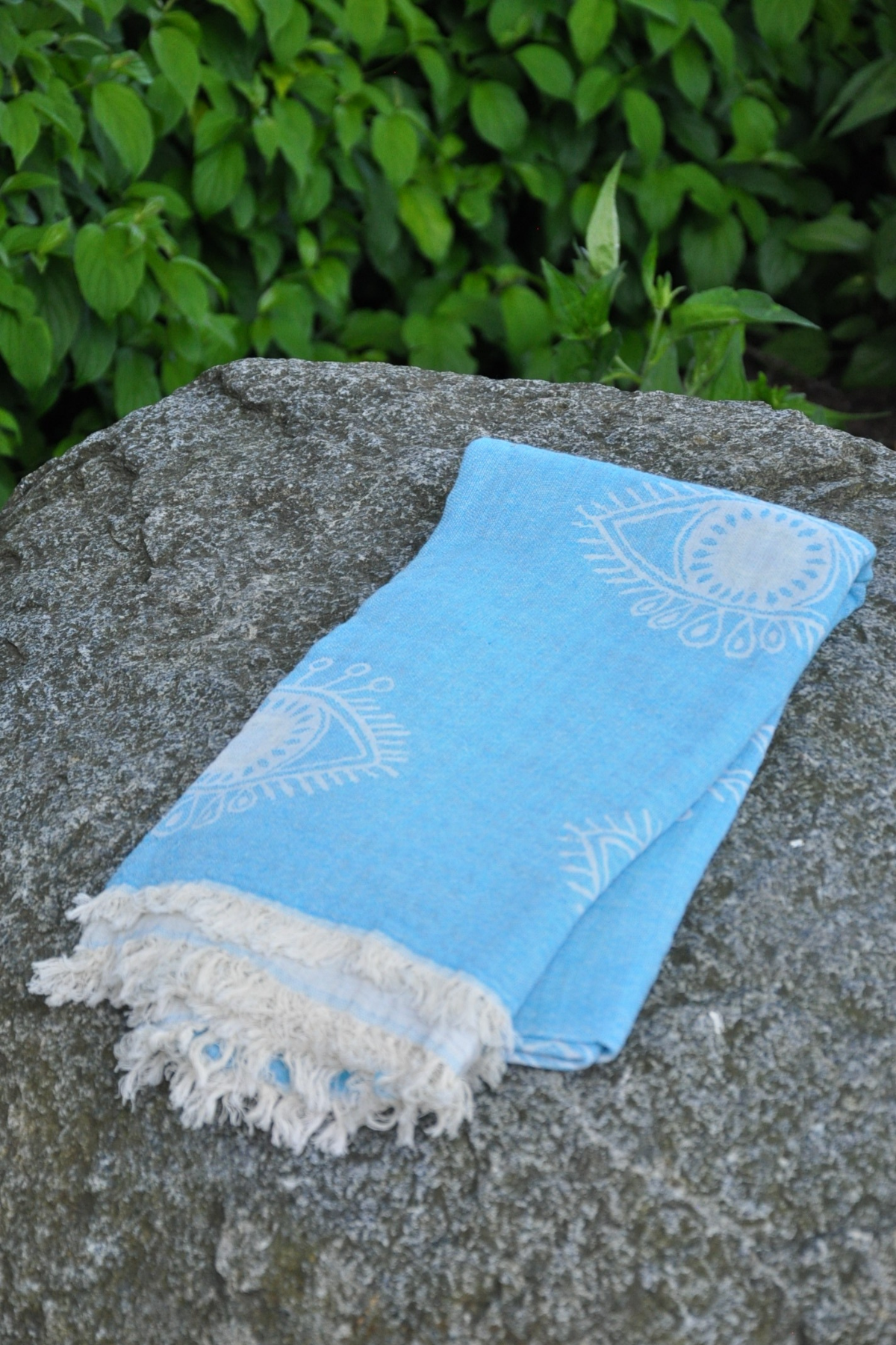 Protection Eye Baby Blue Turkish Towel