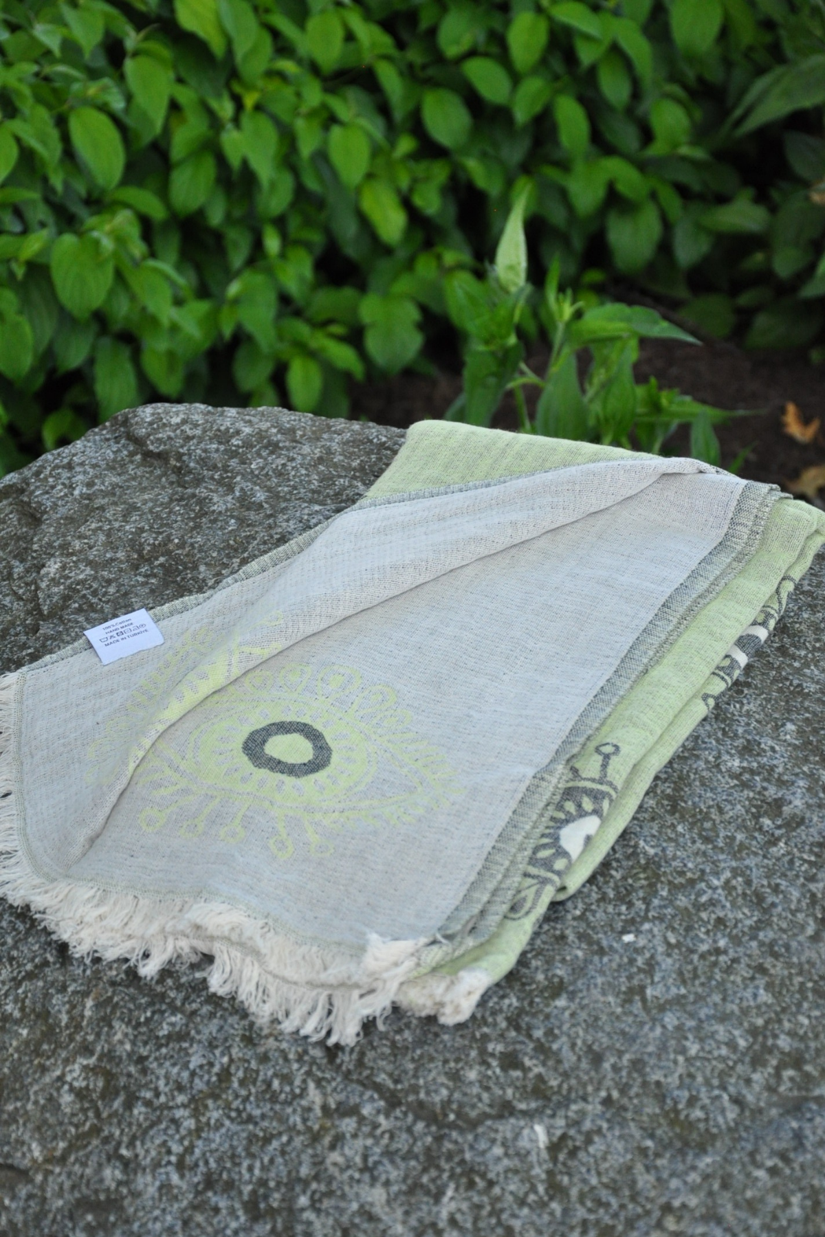 Protection Eye Light Green Turkish Towel