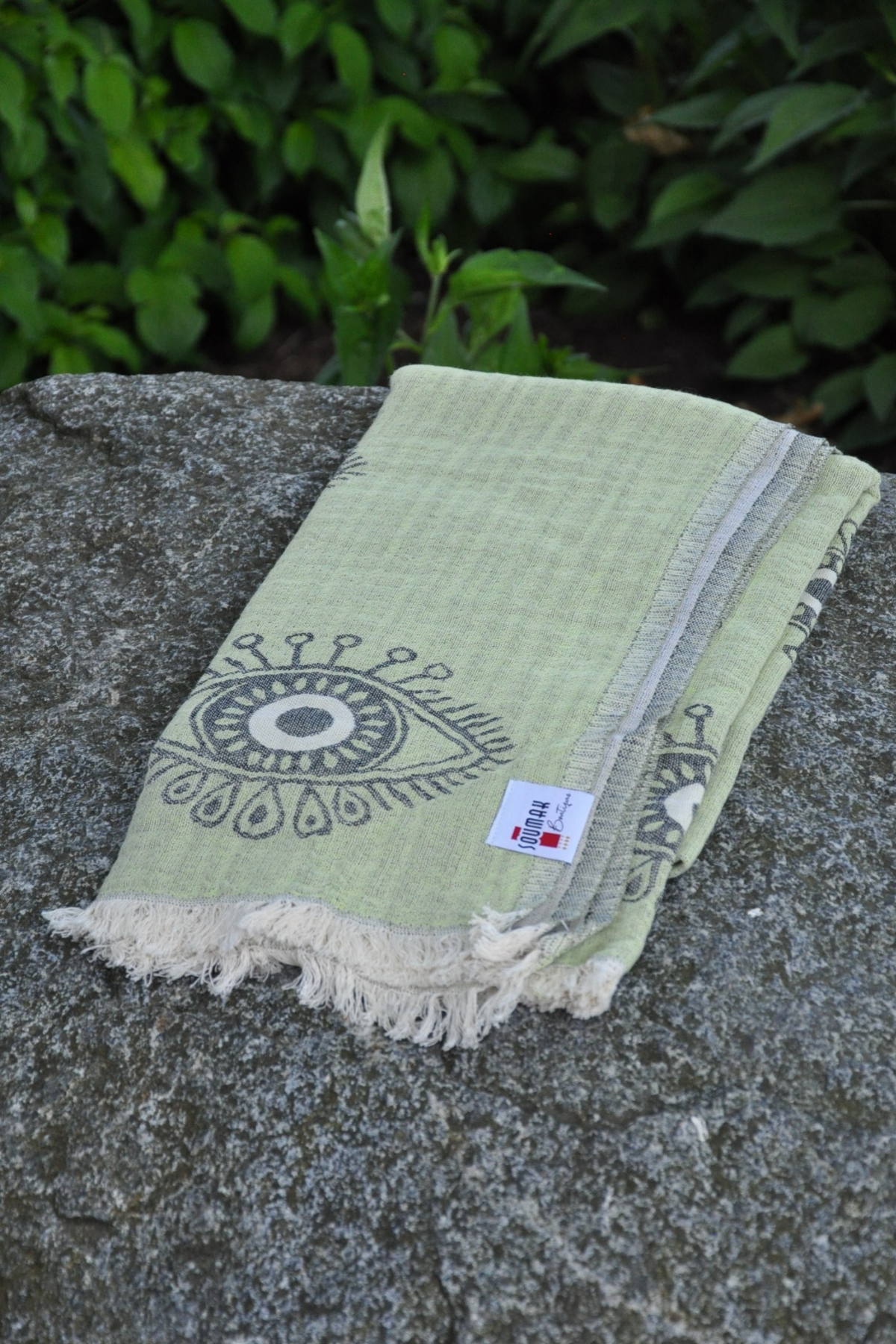 Protection Eye Light Green Turkish Towel