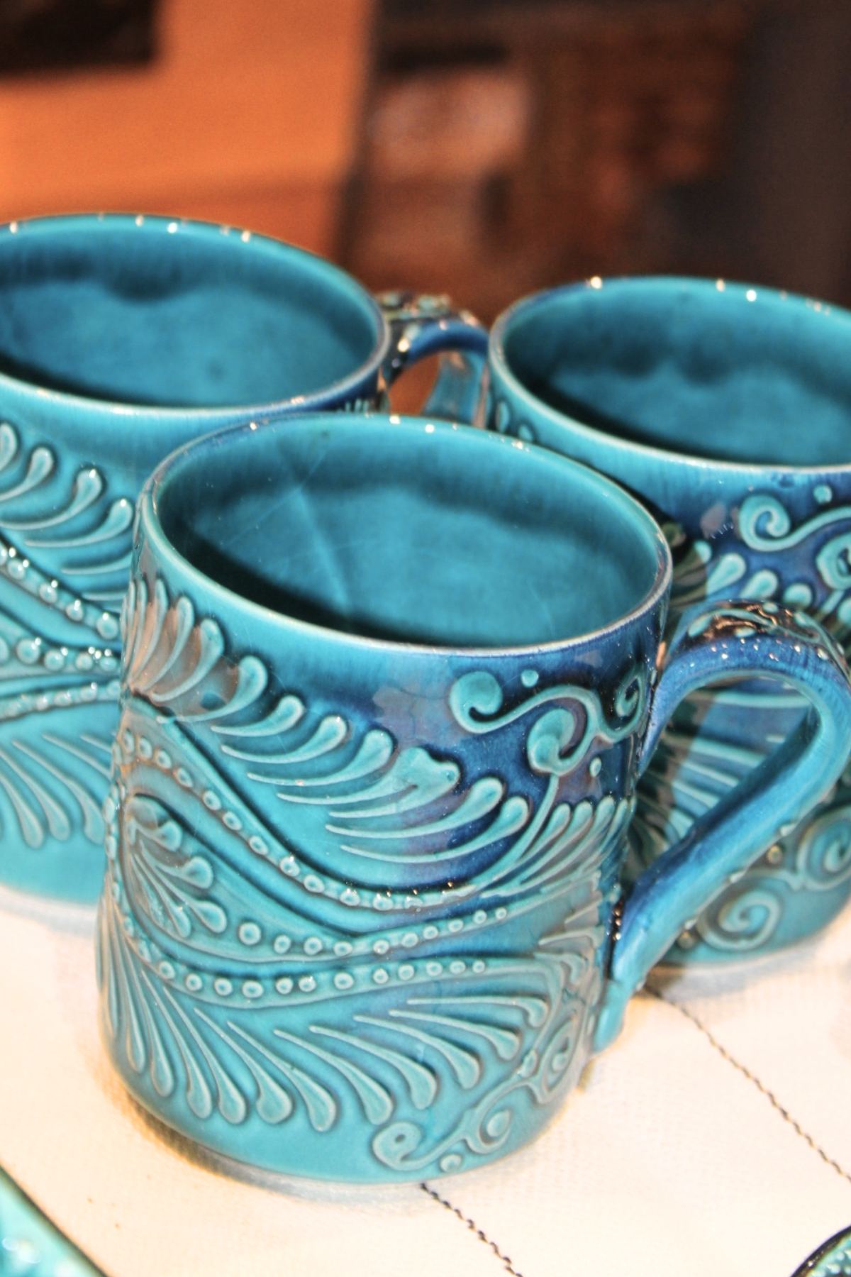 Turquoise Ceramic Mugs