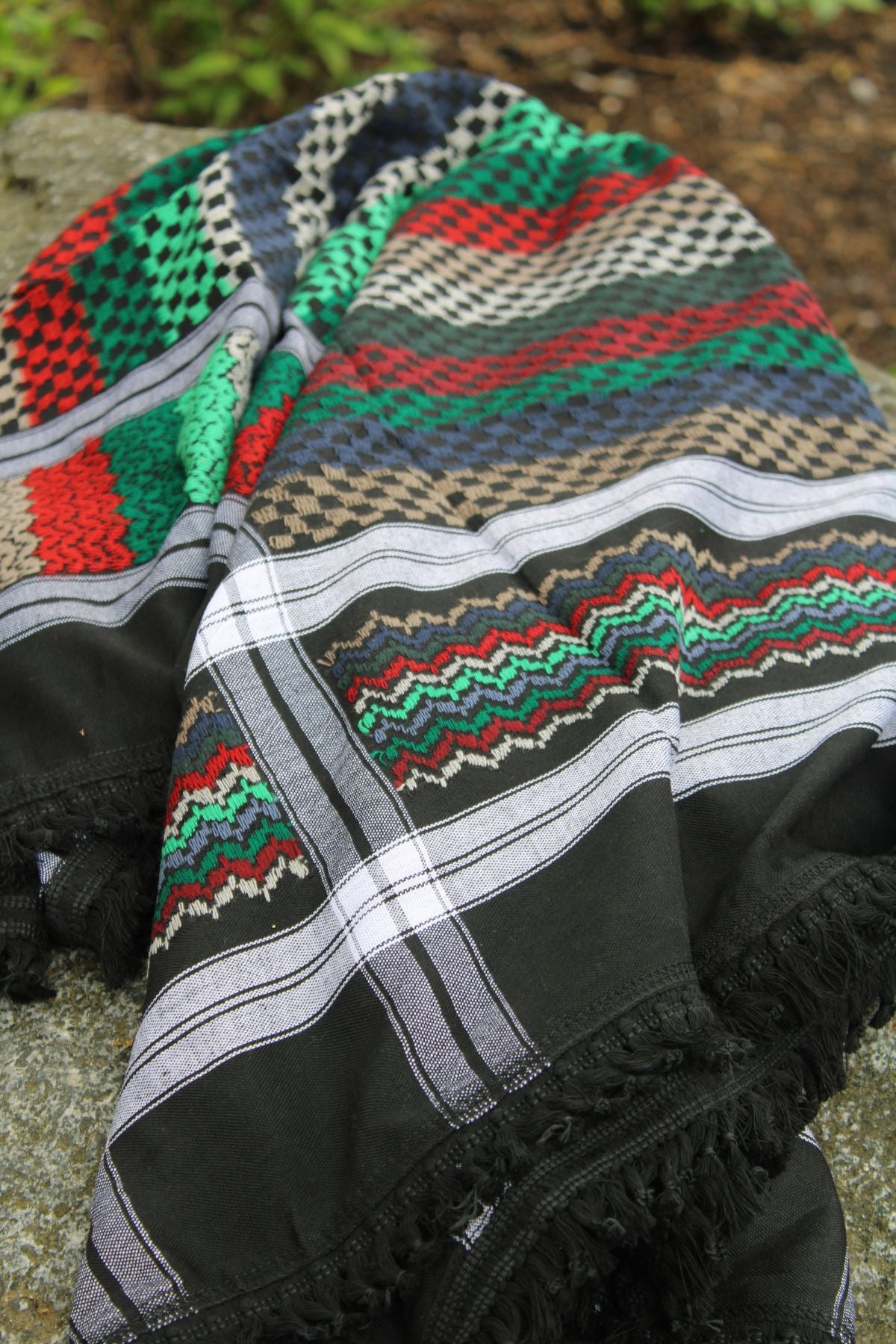 Smoky Black Premium Cotton Keffiyeh