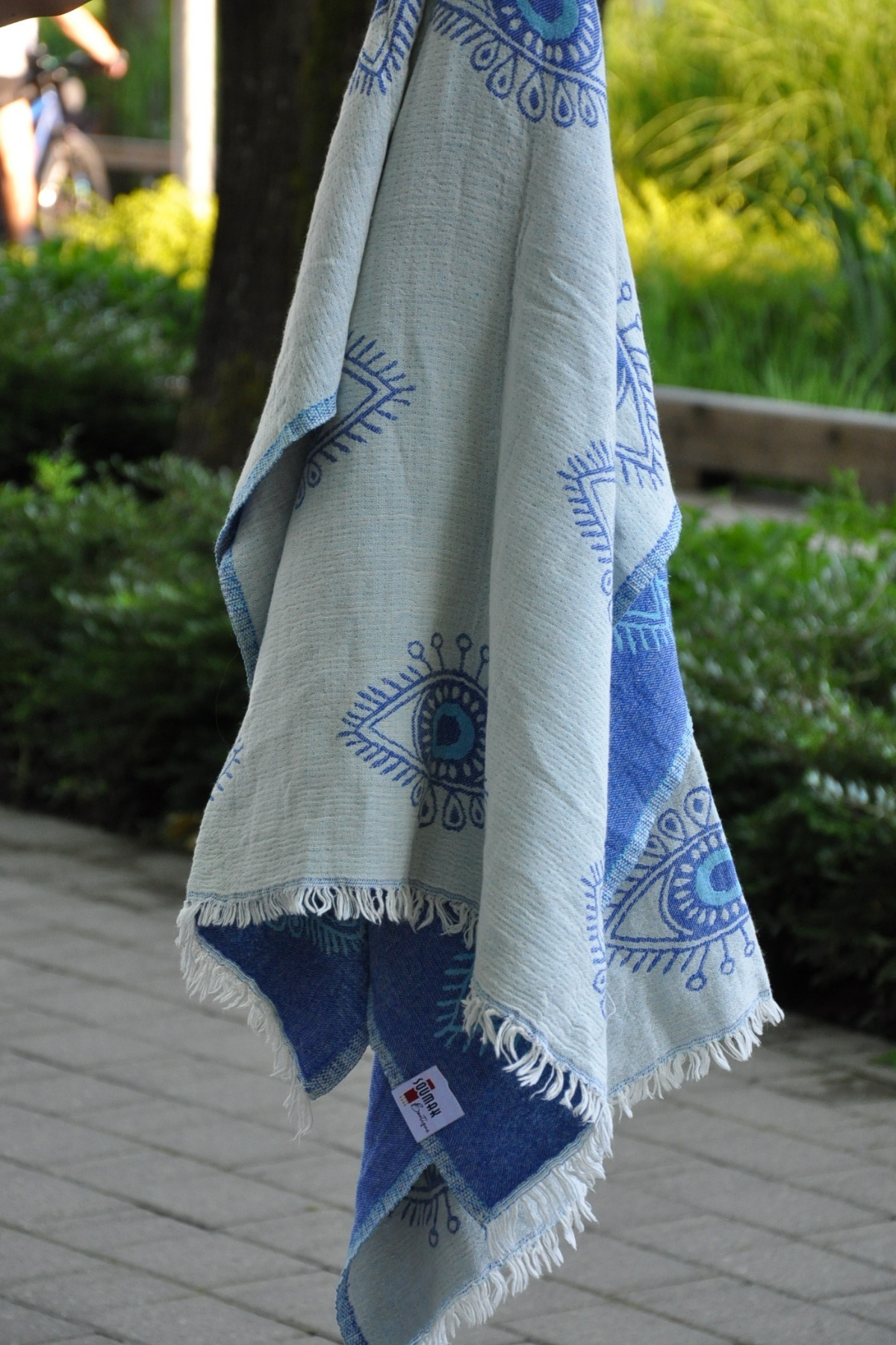 Protection Eye Navy Blue Turkish Towel