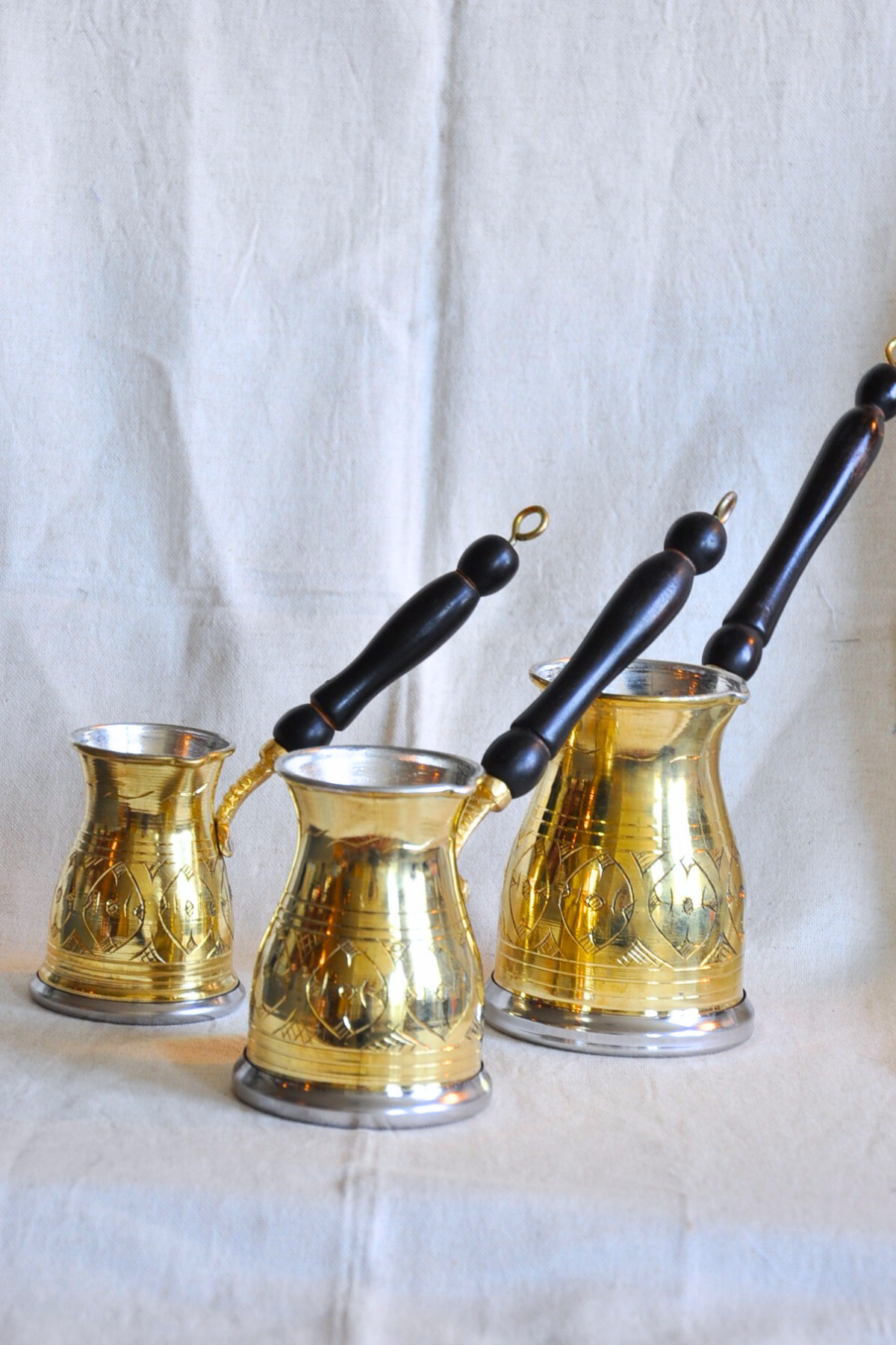 Elegant Cezve Coffee Pot-Gold Colour