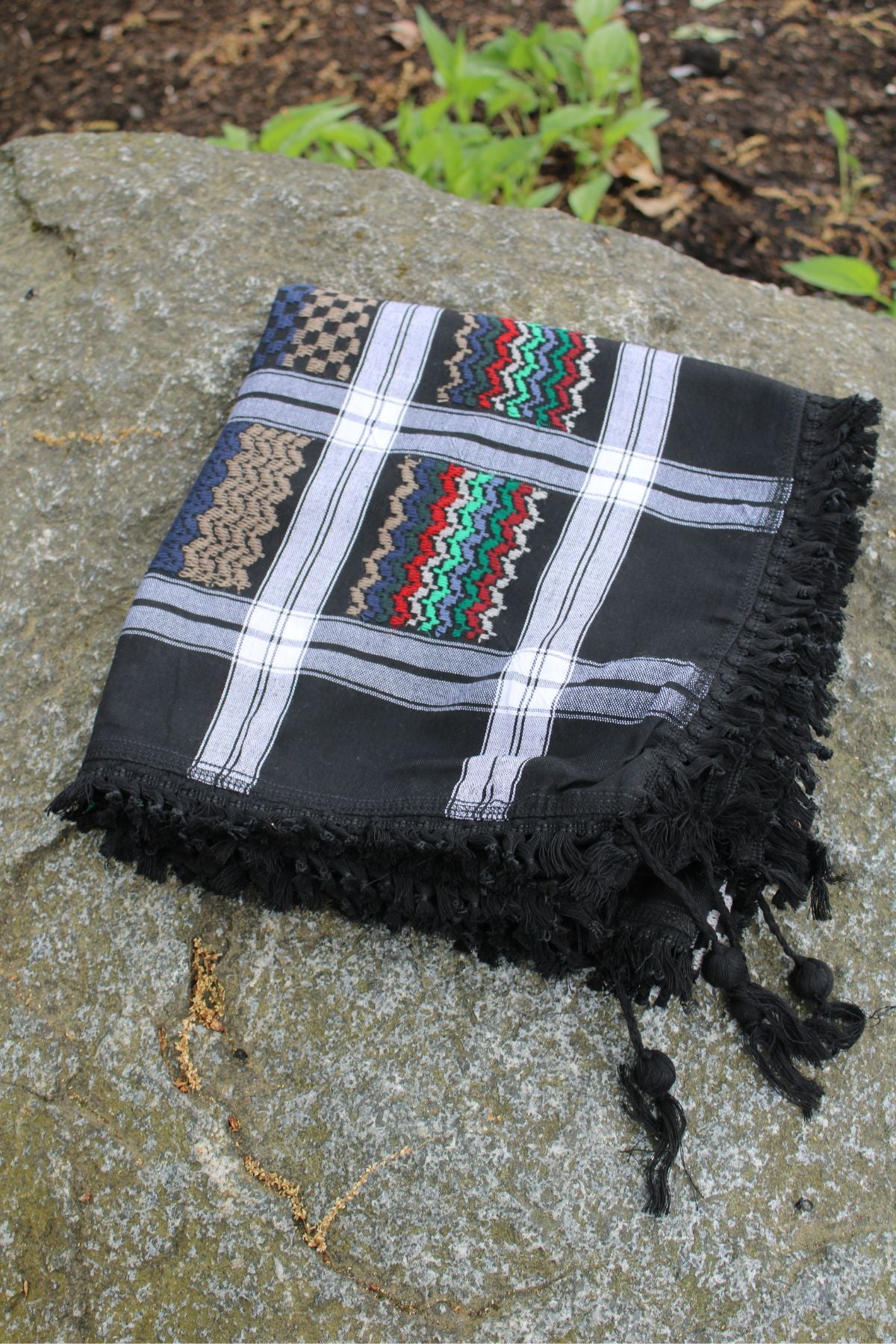 Smoky Black Premium Cotton Keffiyeh