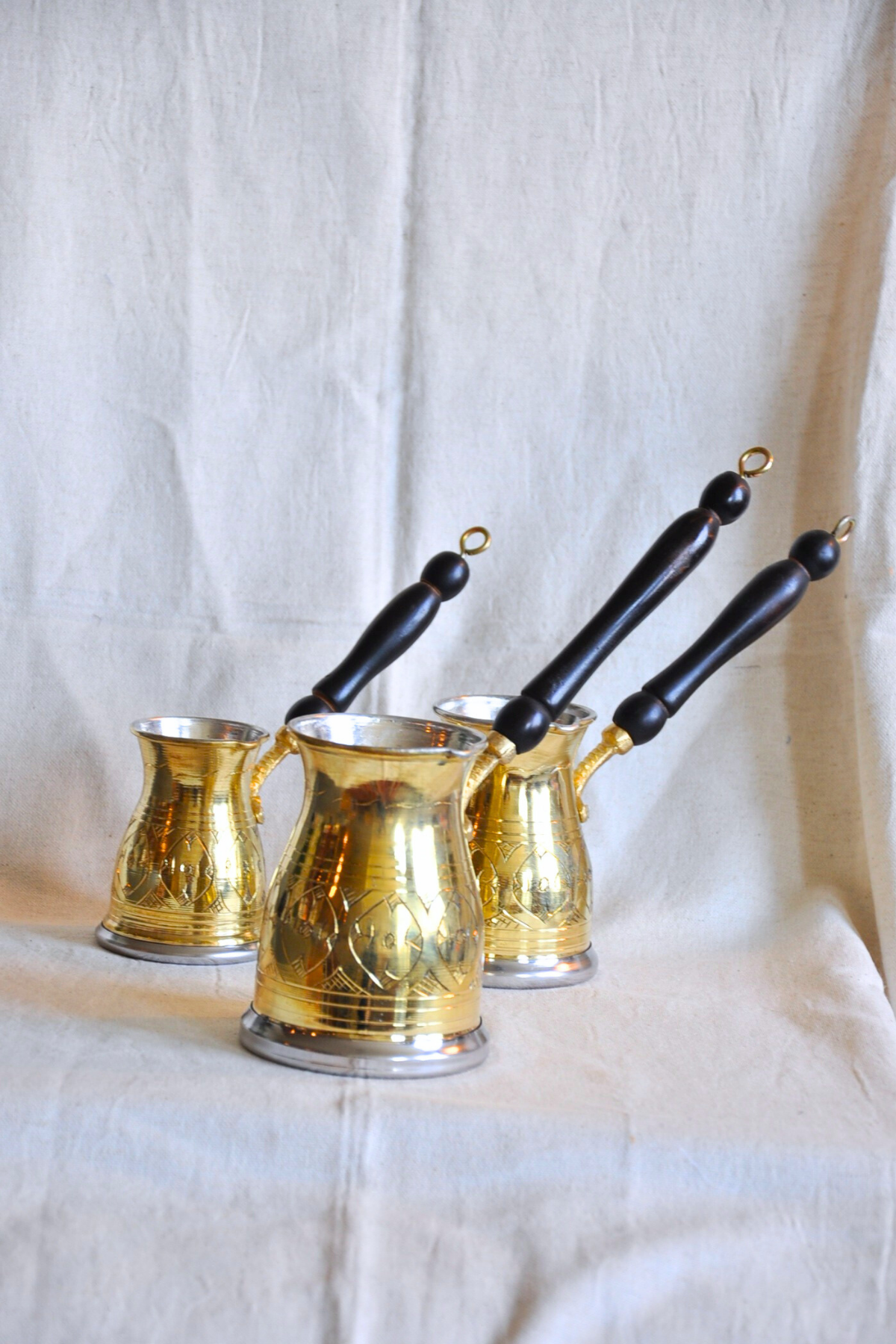 Elegant Cezve Coffee Pot-Gold Colour