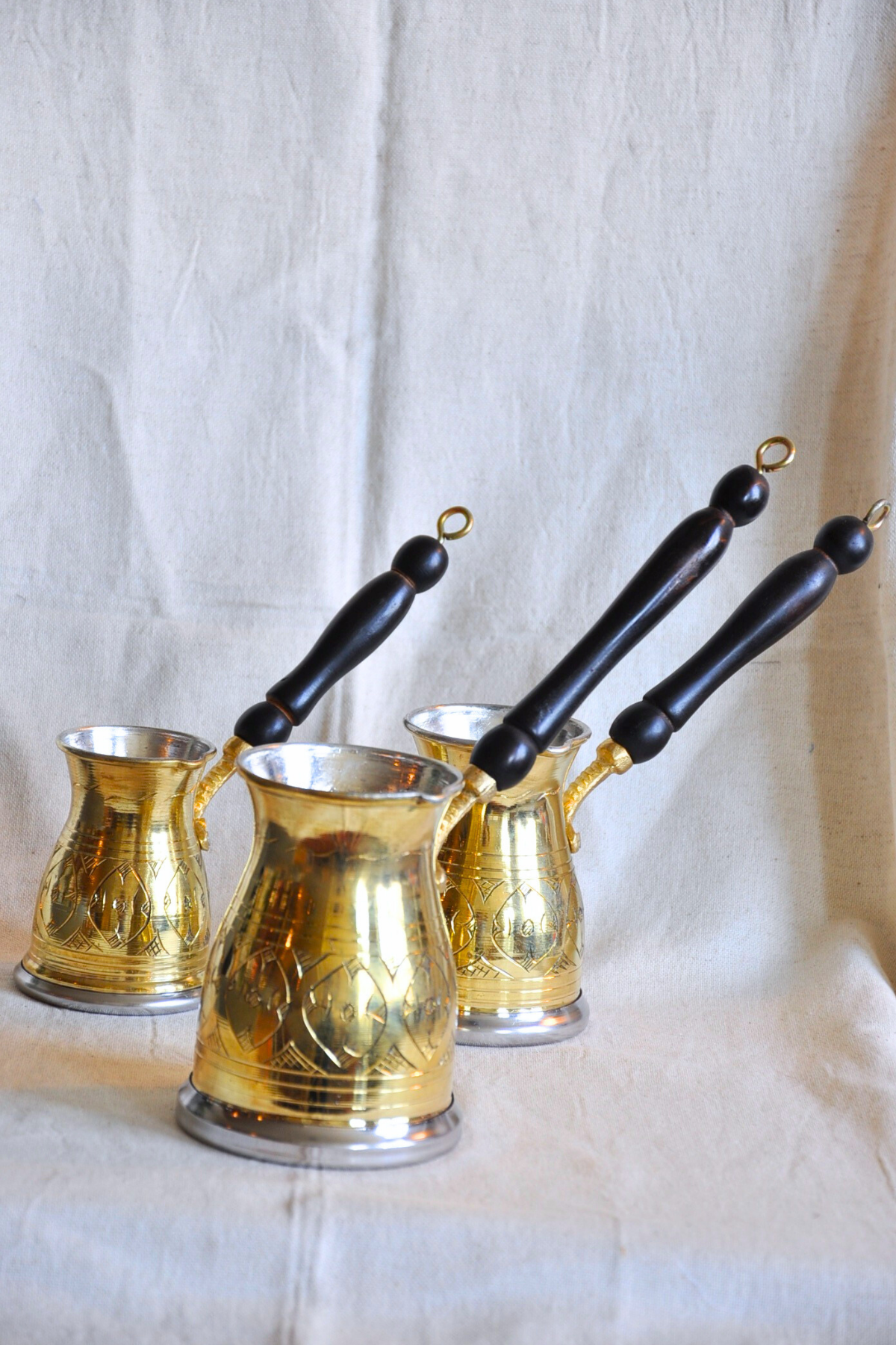 Elegant Cezve Coffee Pot-Gold Colour