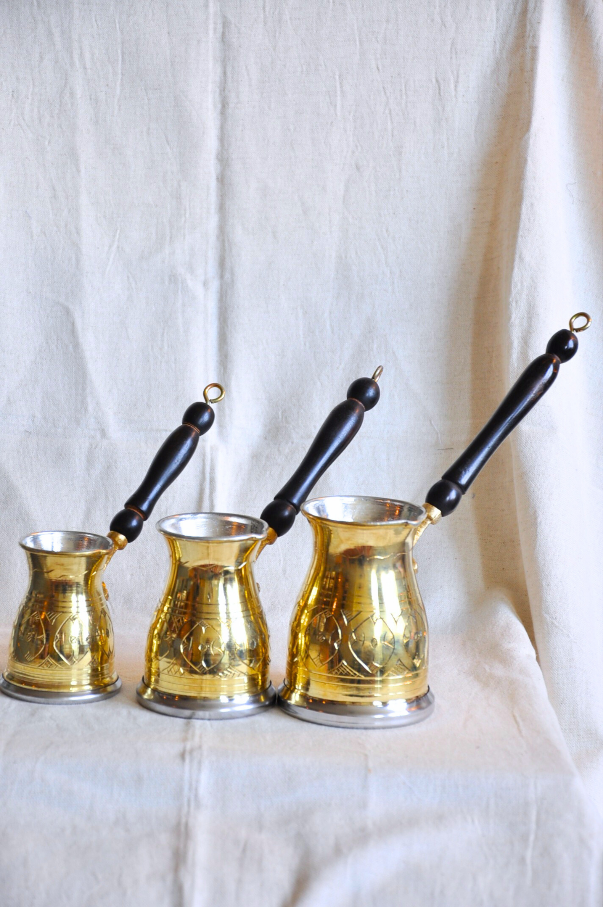 Elegant Cezve Coffee Pot-Gold Colour