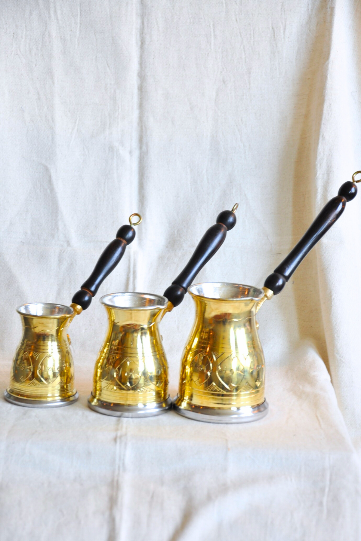 Elegant Cezve Coffee Pot-Gold Colour