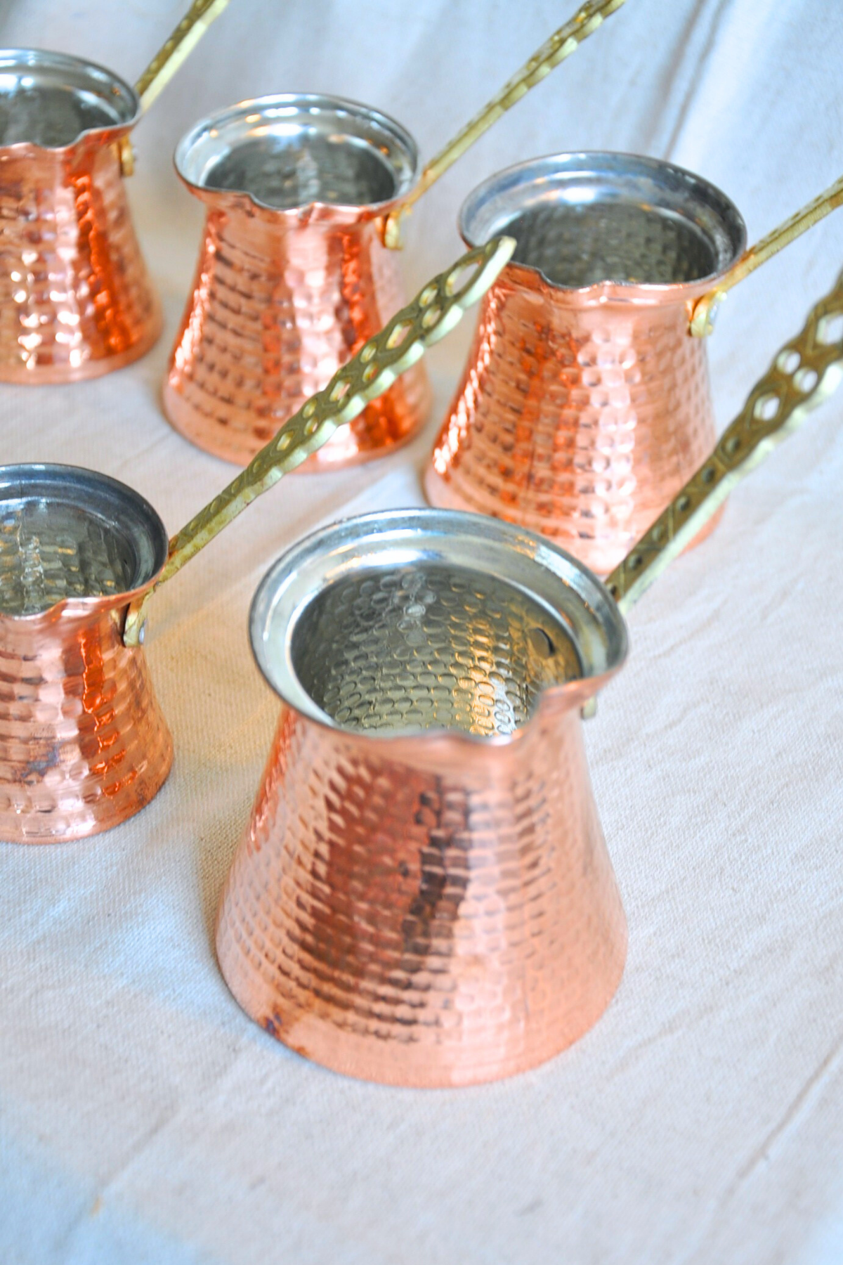 Classic Cezve Copper Coffee Pot-Bronze Colour