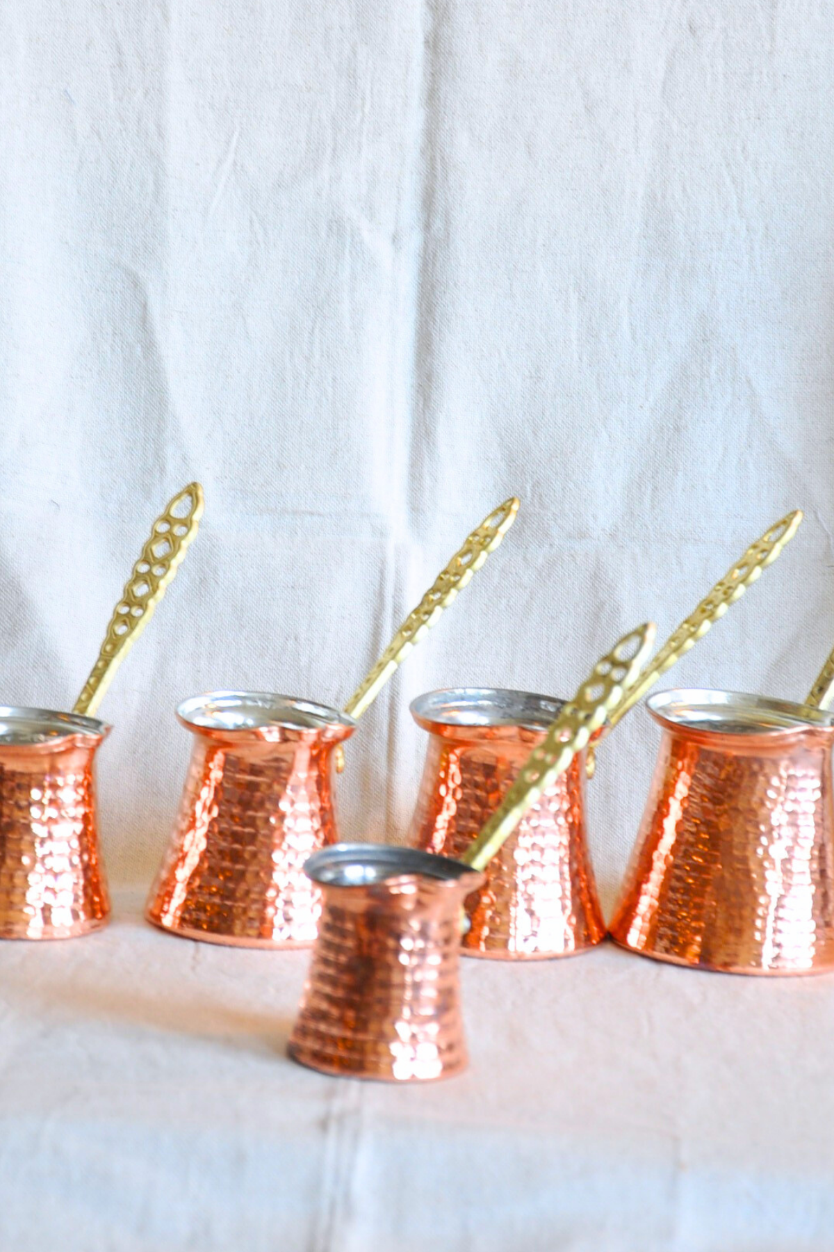 Classic Cezve Copper Coffee Pot-Bronze Colour
