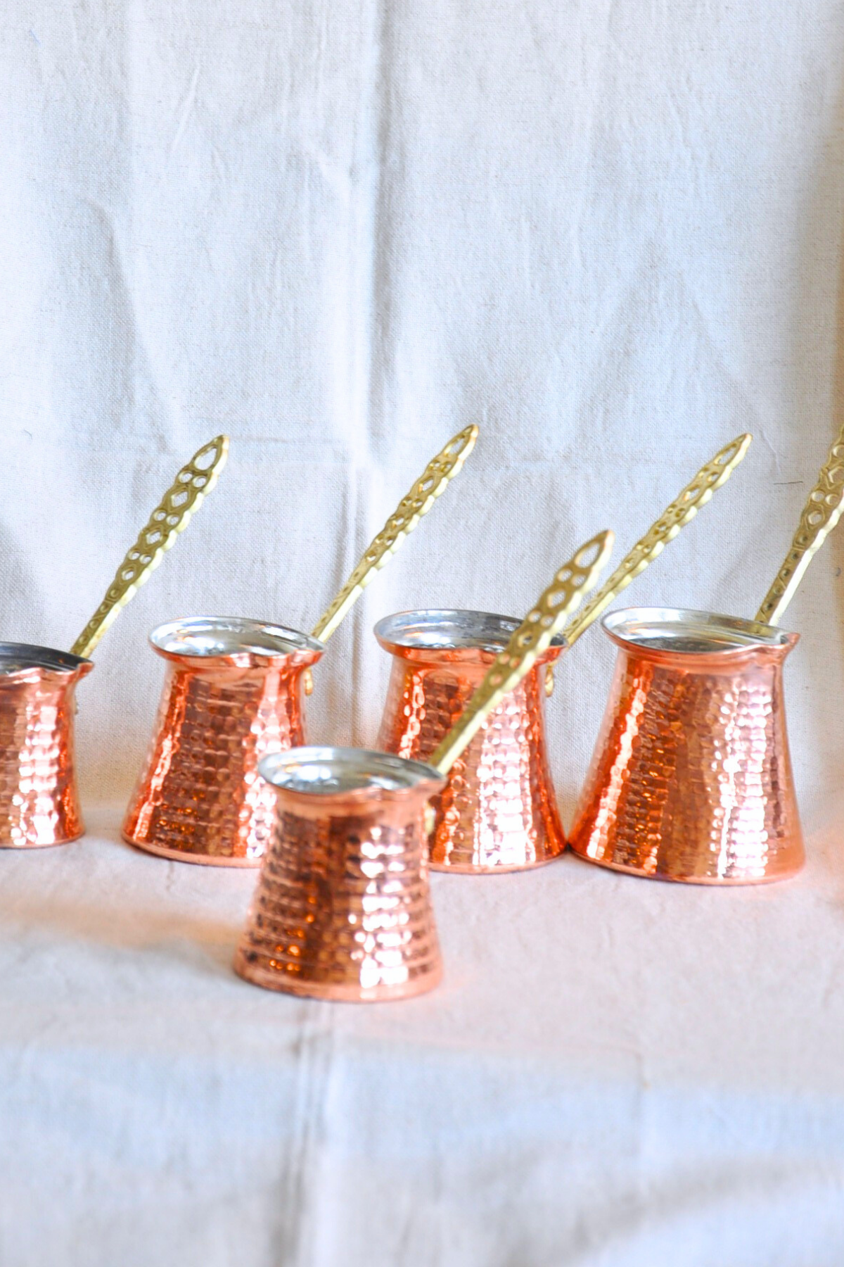 Classic Cezve Copper Coffee Pot-Bronze Colour