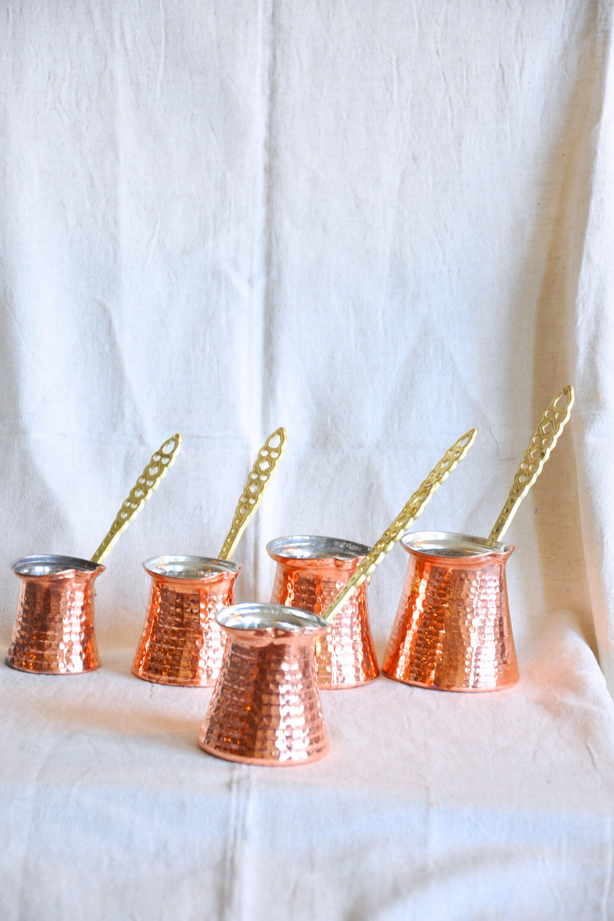 Classic Cezve Copper Coffee Pot-Bronze Colour