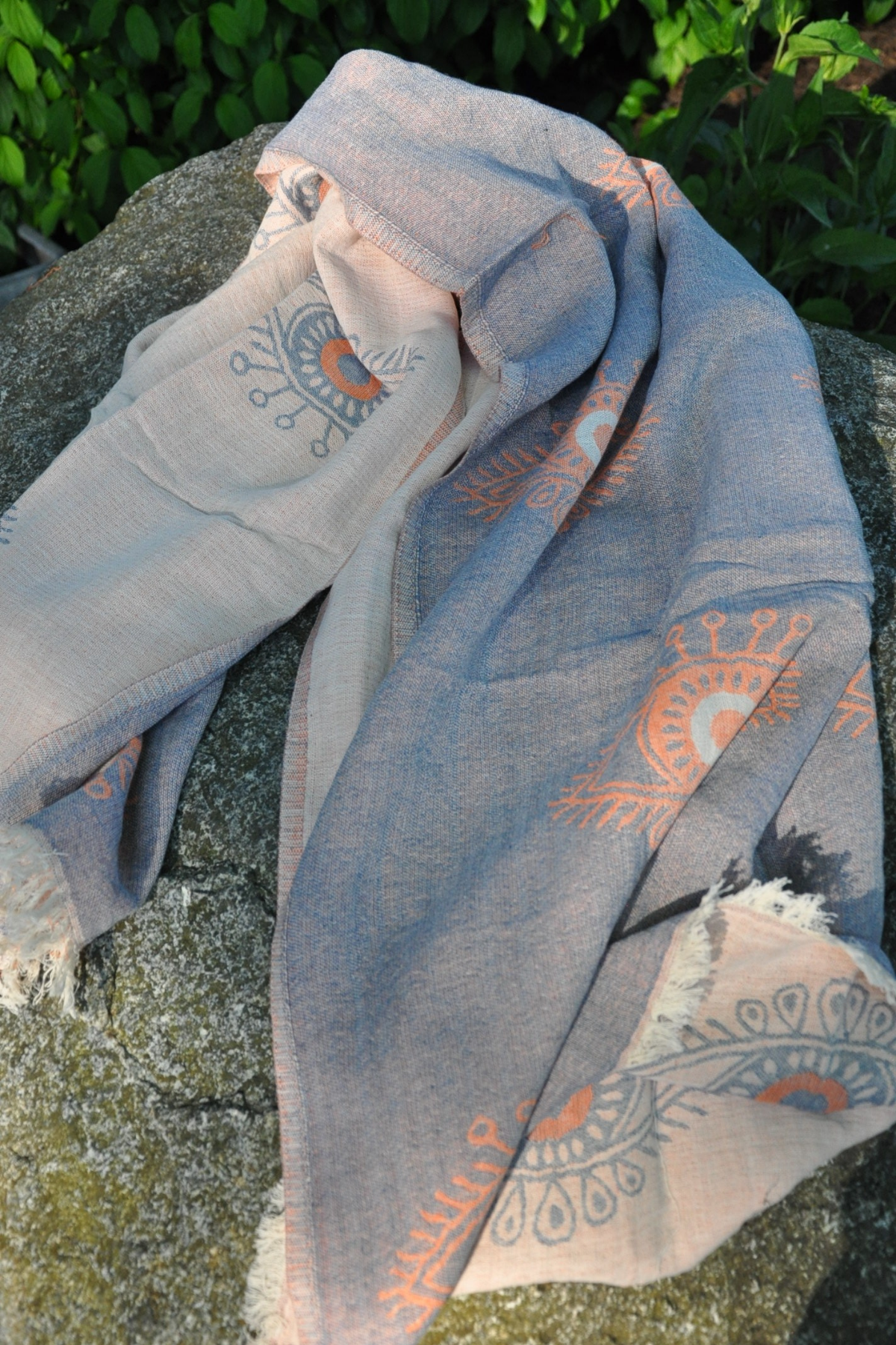 Protection Eye Grey with Orange Eye  Turkish Towel