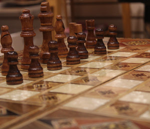 Sadaf Syrian Mosaic Backgammon & Chess Board