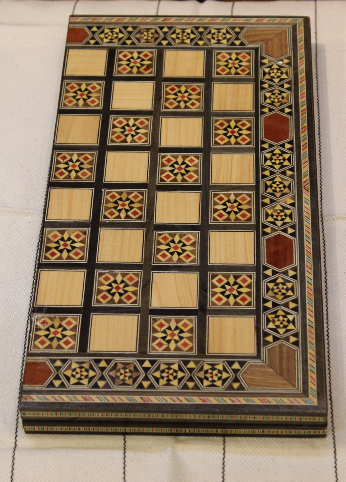 Wajd Syrian Mosaic Chess & Playing Cards Board