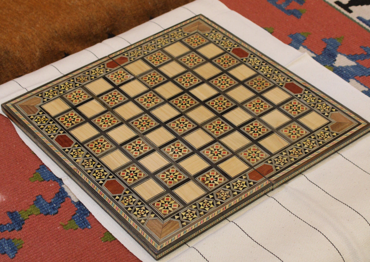 Wajd Syrian Mosaic Chess & Playing Cards Board