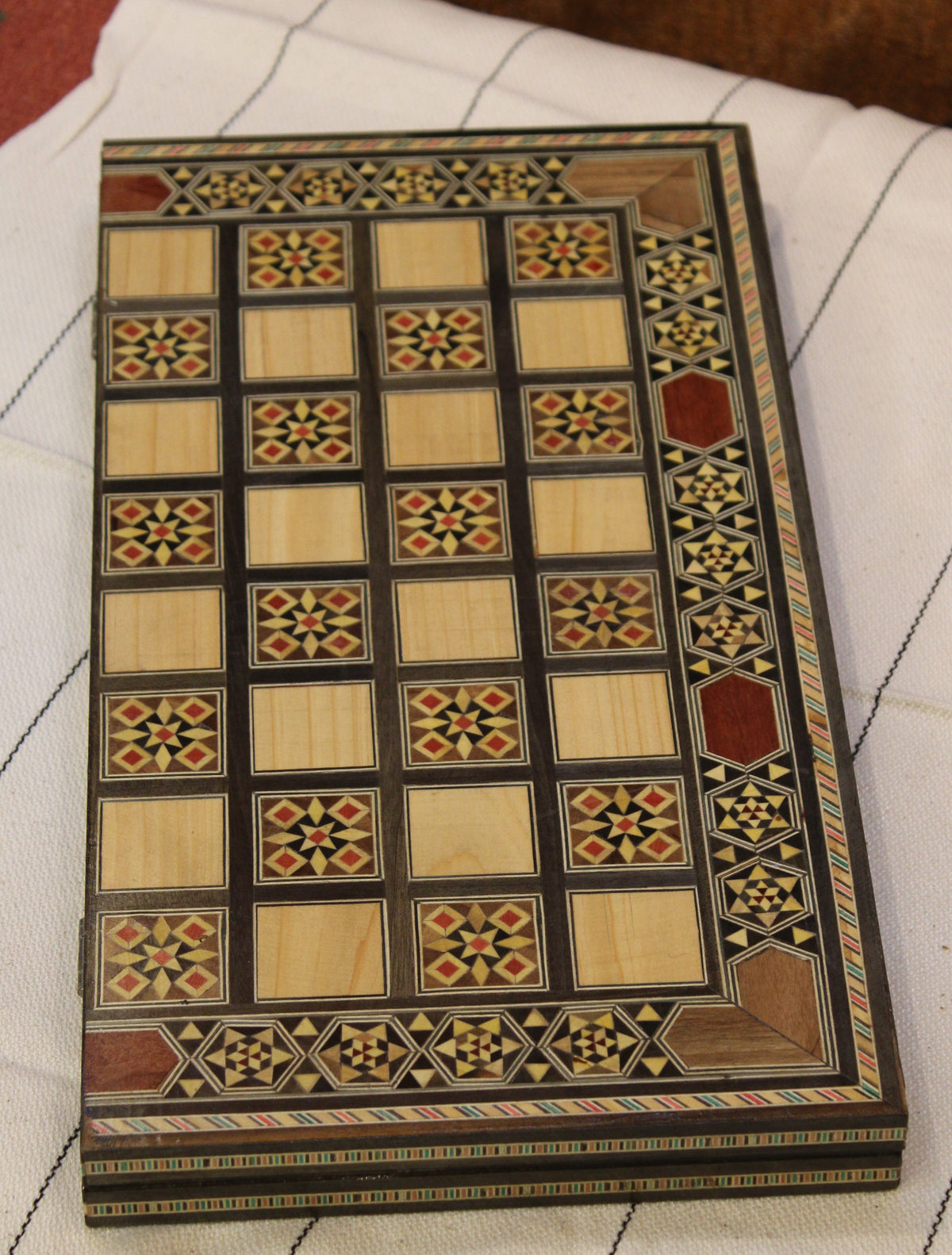 Wajd Syrian Mosaic Chess & Playing Cards Board