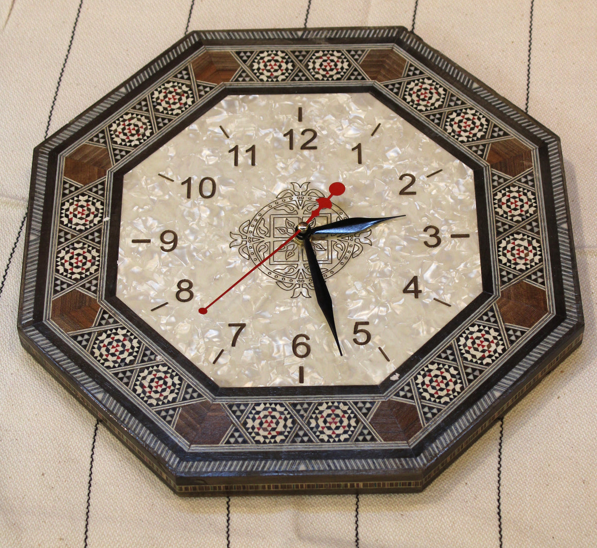 Mediterranean Syrian Mosaic Clock