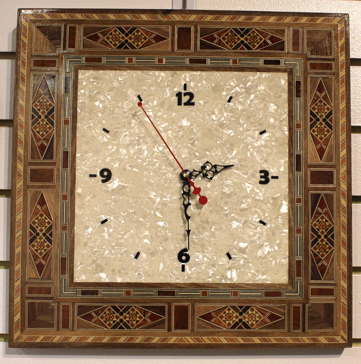 Mediterranean Syrian Mosaic Clock