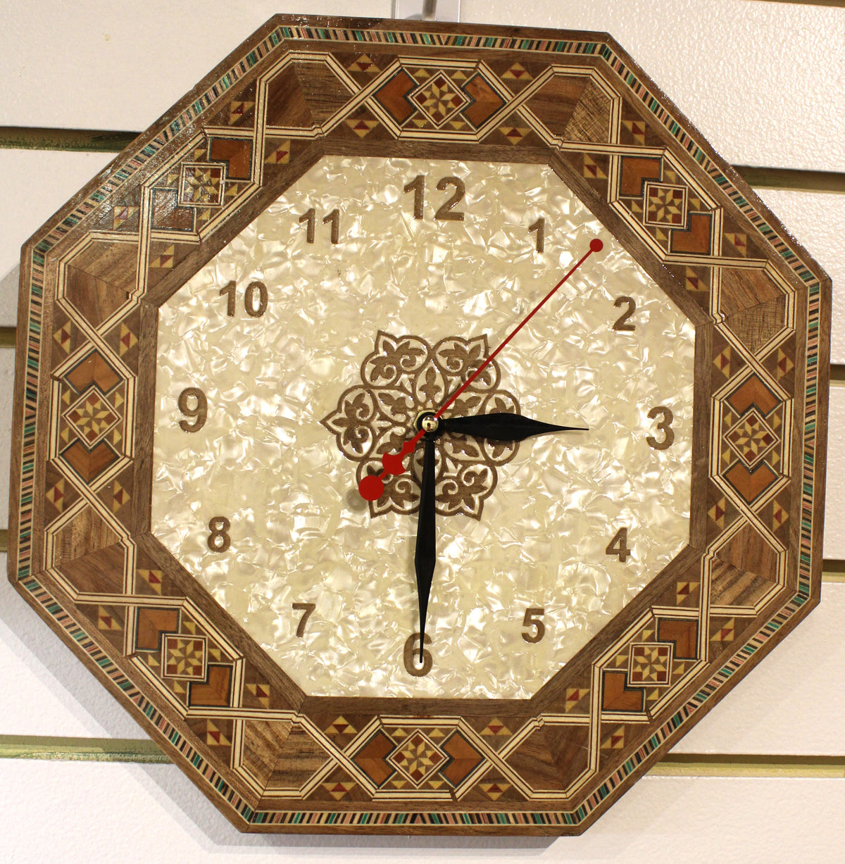 Mediterranean Syrian Mosaic Clock