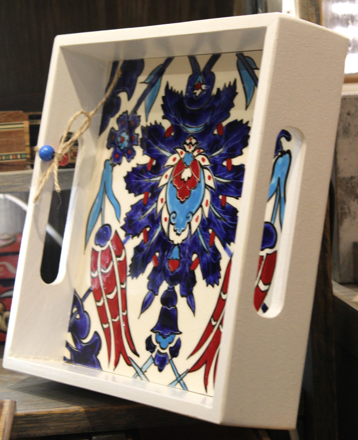 Wooden Handpainted Trays
