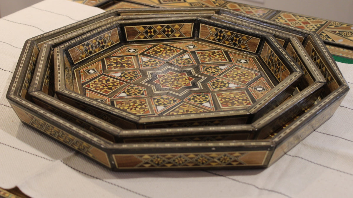 Saha Syrian Mosaic Trays