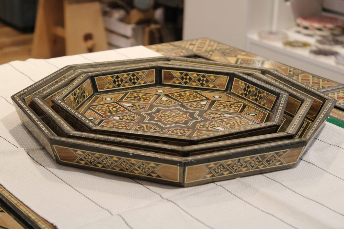 Saha Syrian Mosaic Trays