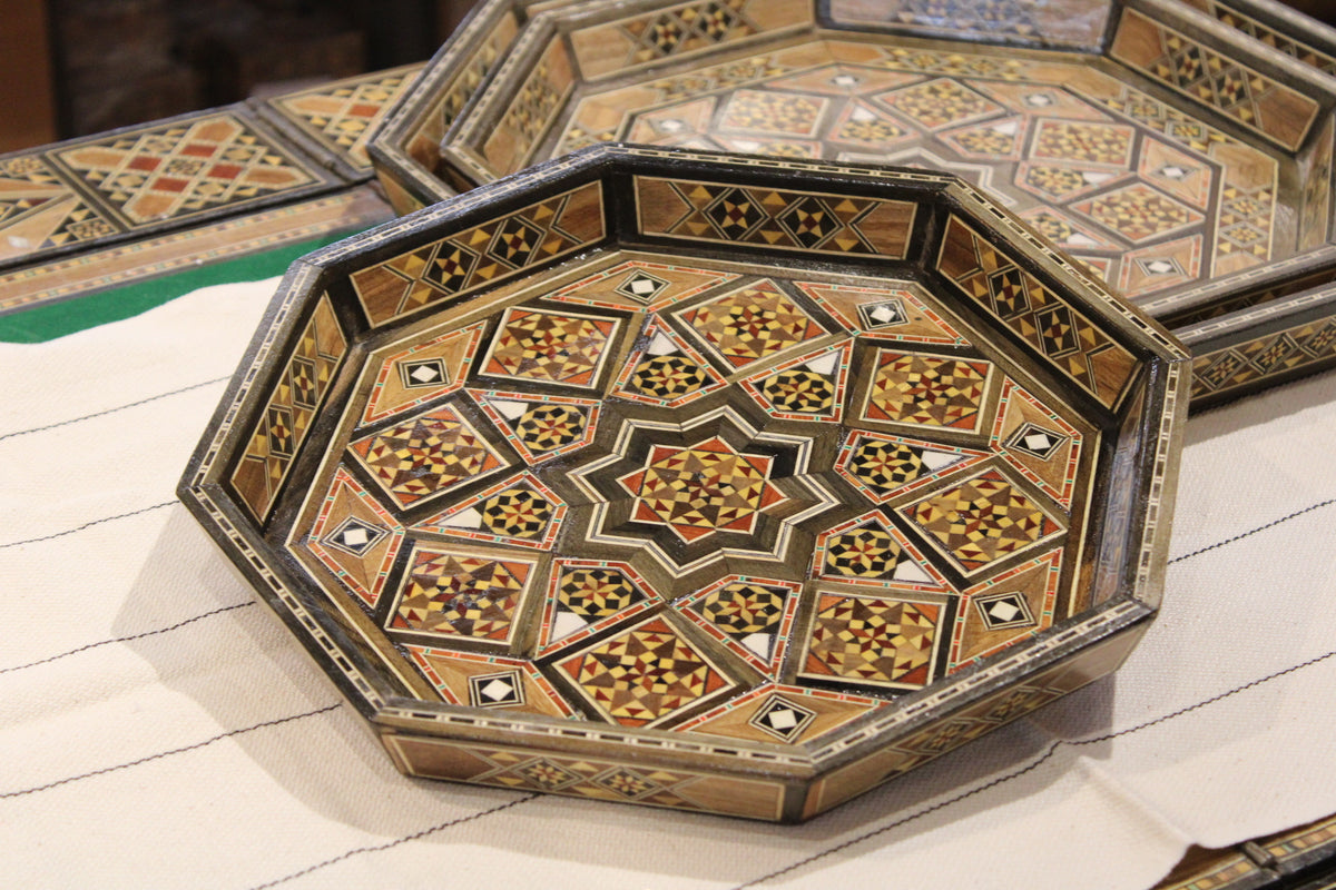 Saha Syrian Mosaic Trays