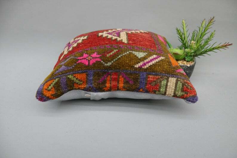 Love Kilim Throw Pillow