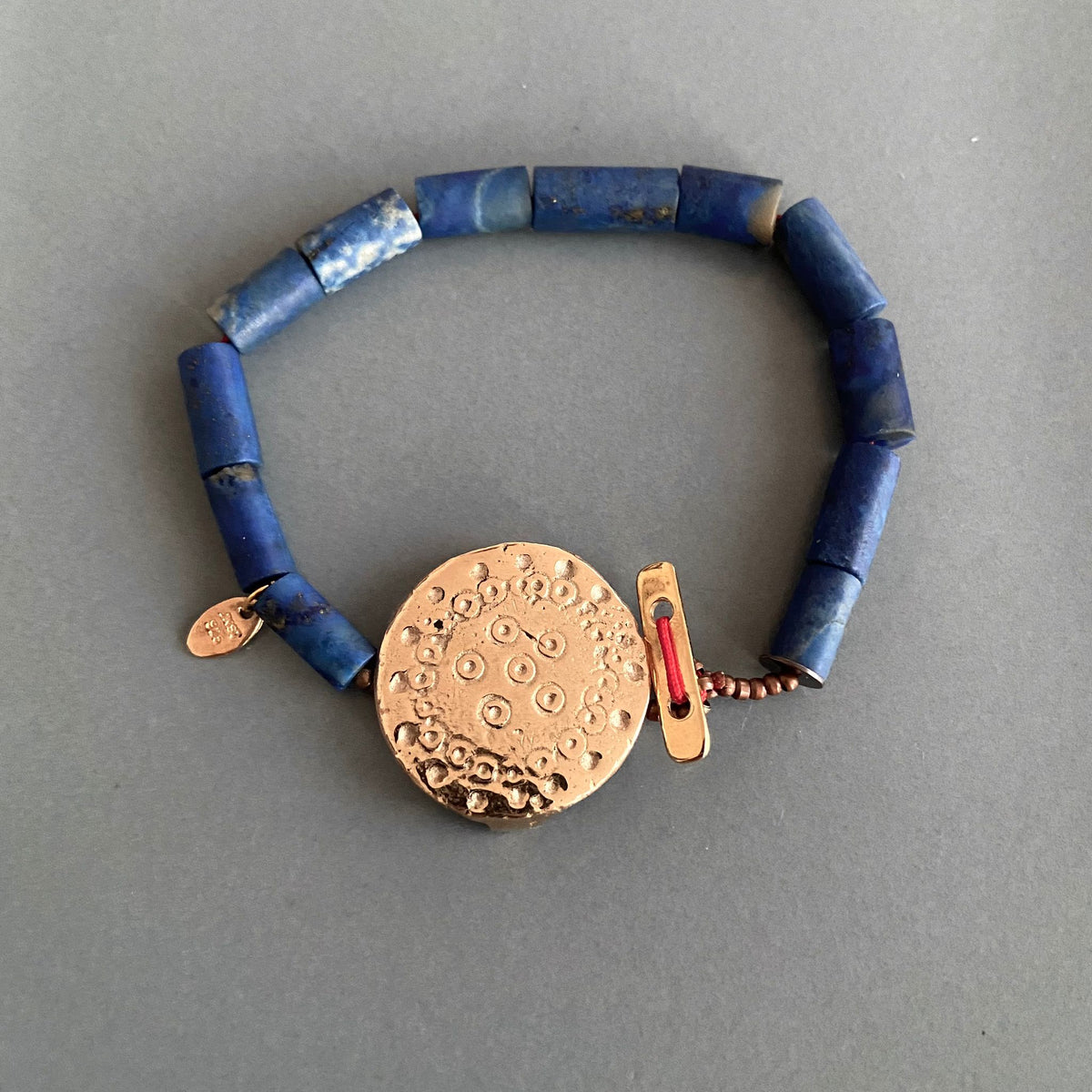 Amulet Bracelet with Lapis Stones