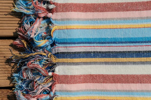 Rainbow Linen Turkish Towel