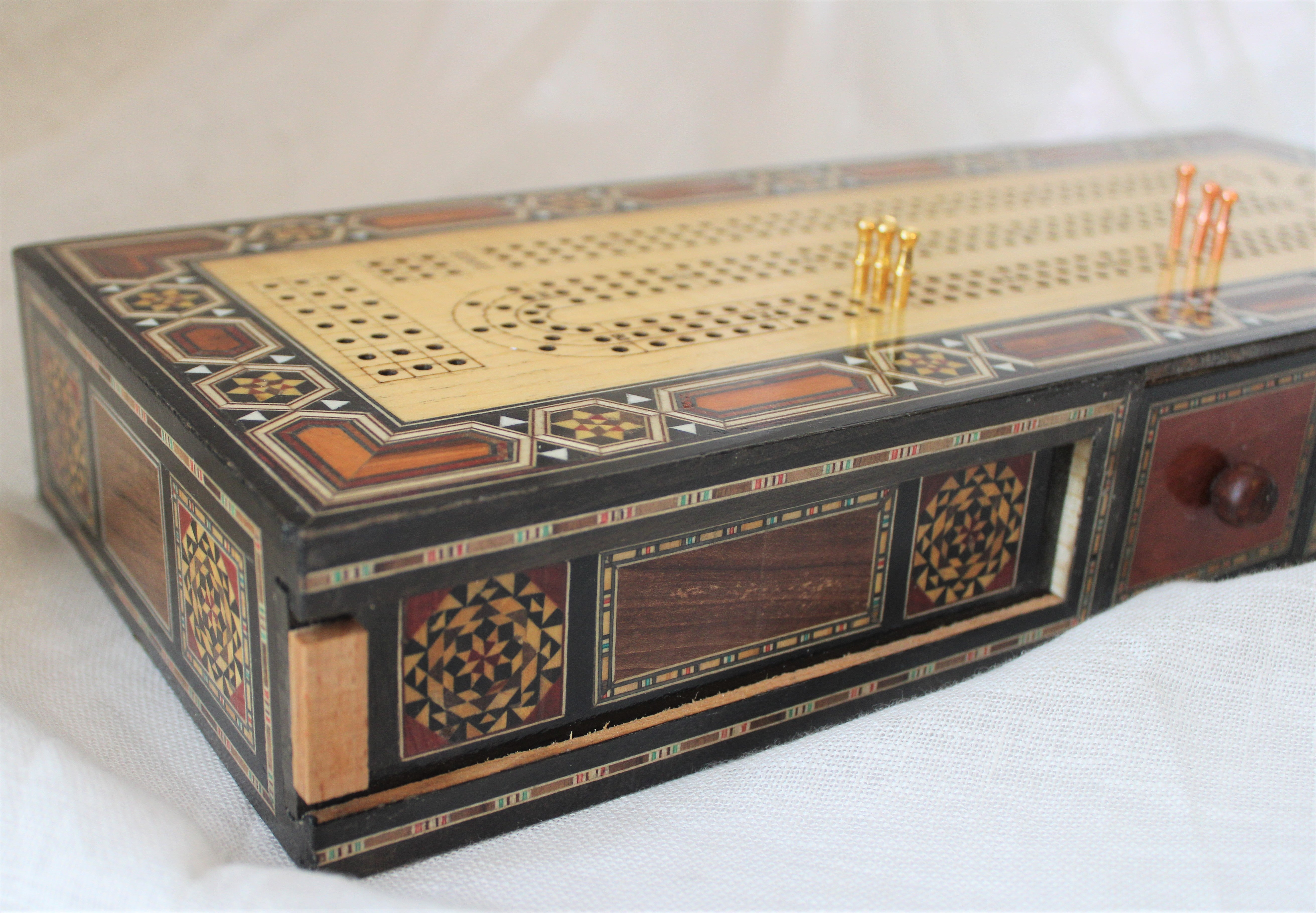 Ghazal Syrian Mosaic Cribbage Board