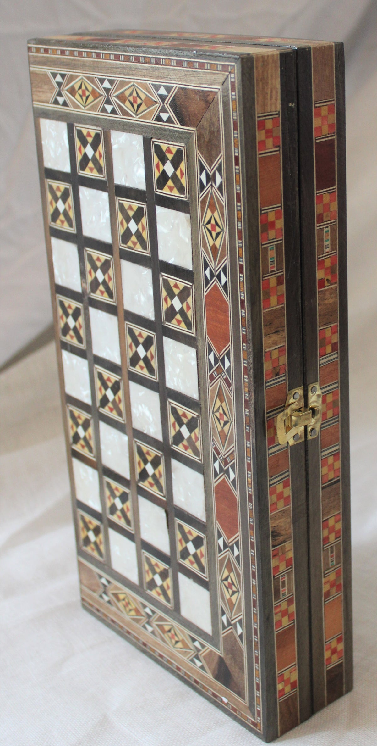 Sukun Syrian Mosaic Backgammon & Chess Board