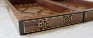 Sukun Syrian Mosaic Backgammon & Chess Board