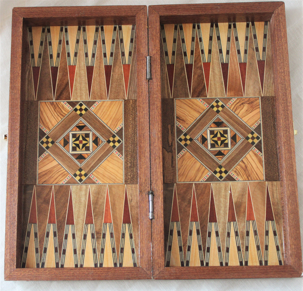 Sukun Syrian Mosaic Backgammon & Chess Board