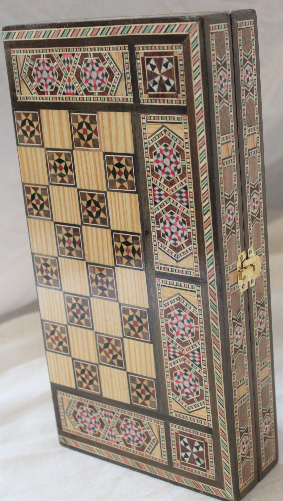 Sukun Syrian Mosaic Backgammon & Chess Board