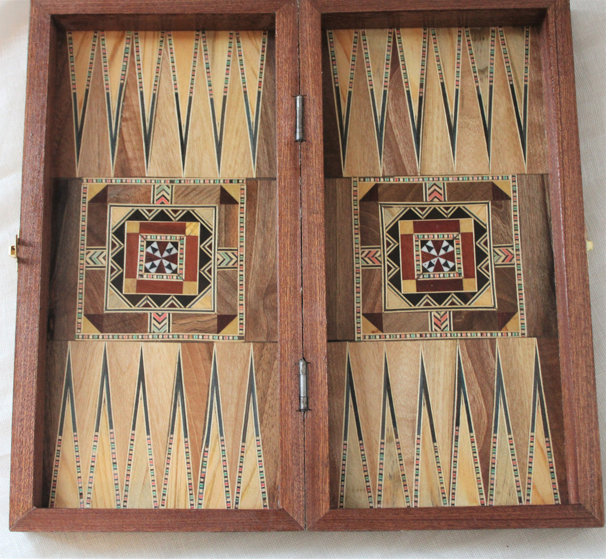 Sukun Syrian Mosaic Backgammon & Chess Board