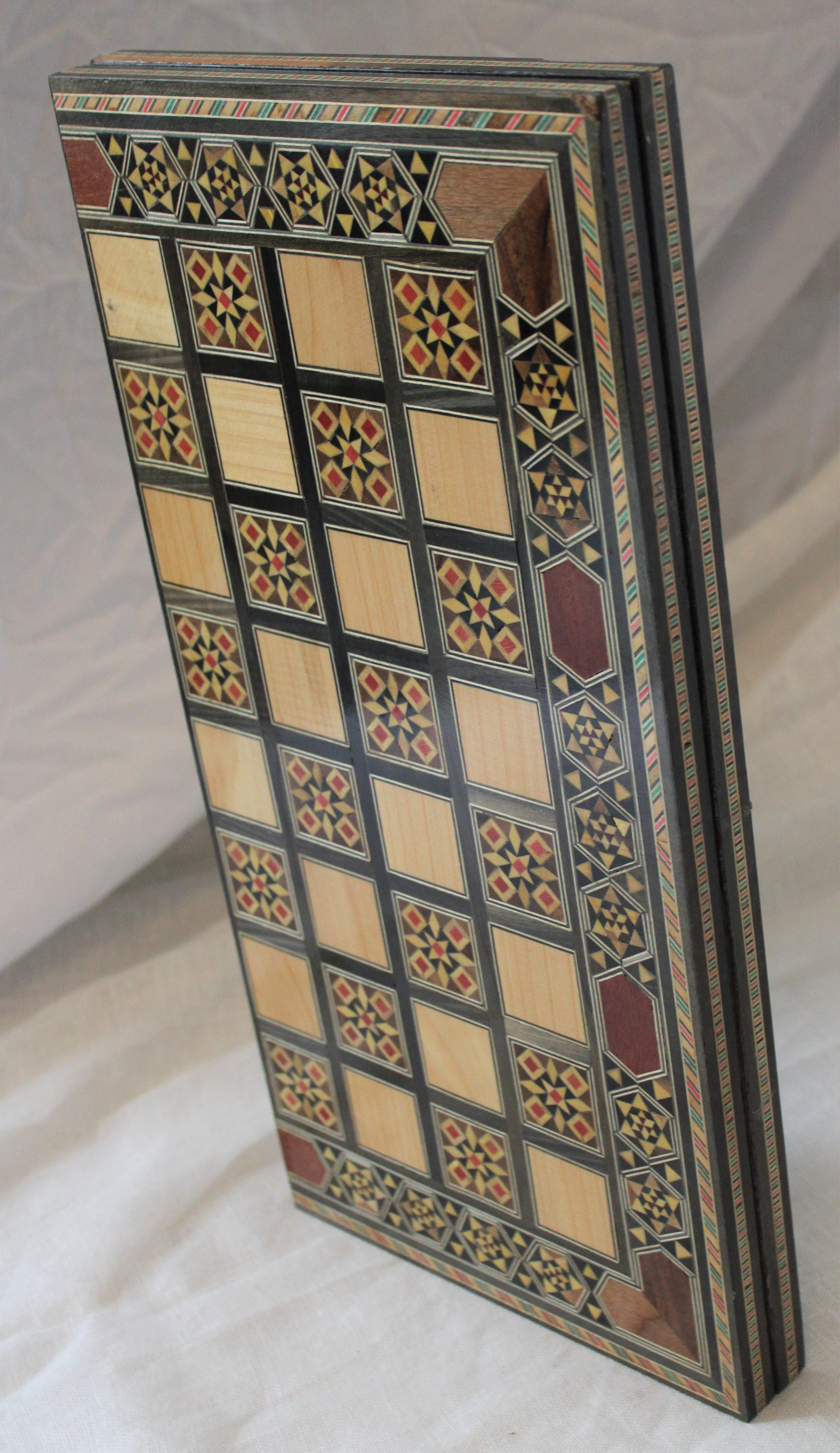 Wajd Syrian Mosaic Chess & Playing Cards Board