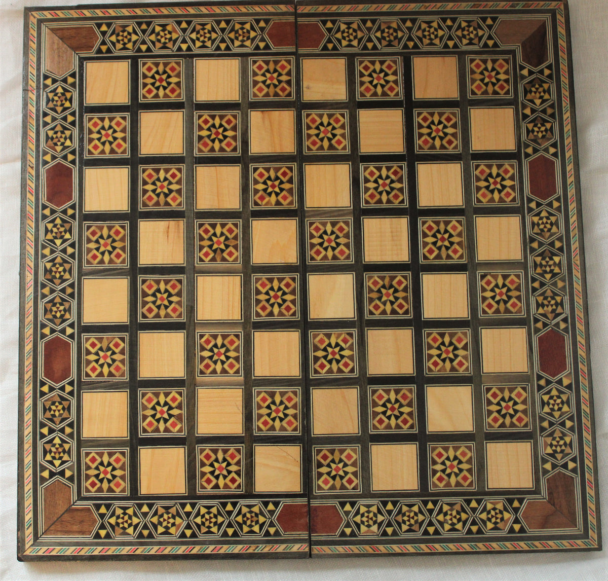 Wajd Syrian Mosaic Chess & Playing Cards Board