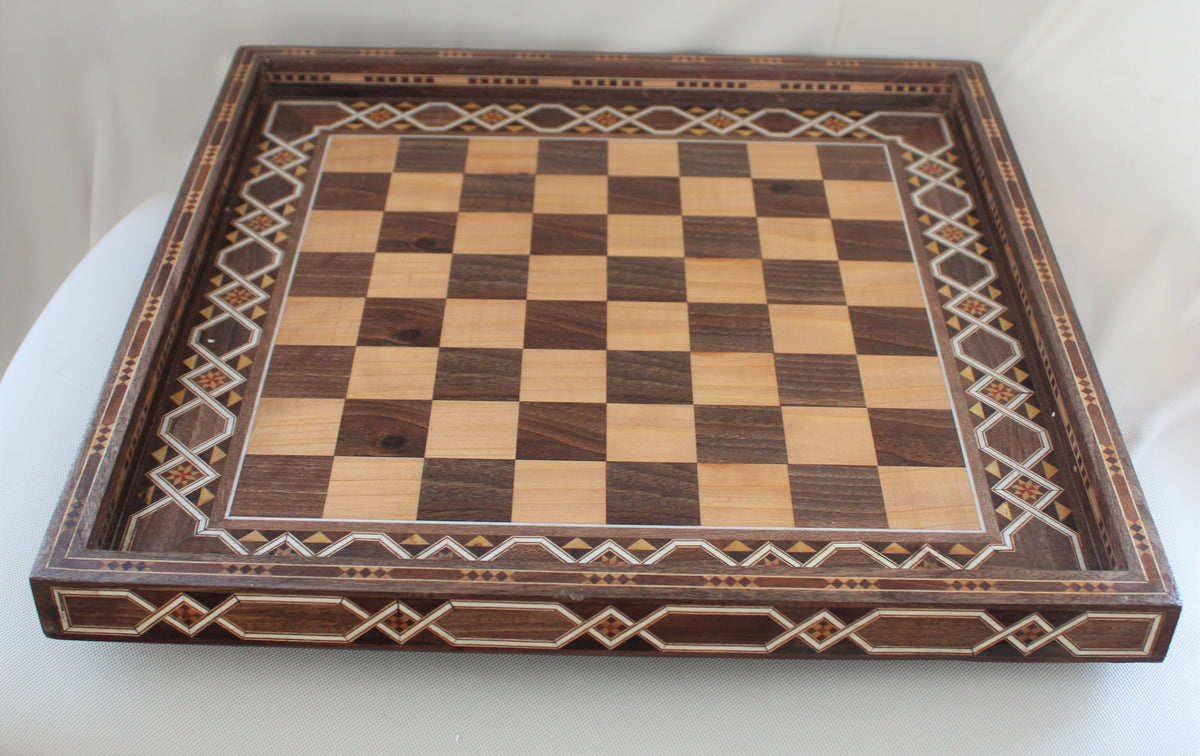 Selam Syrian Mosaic Chess Tray