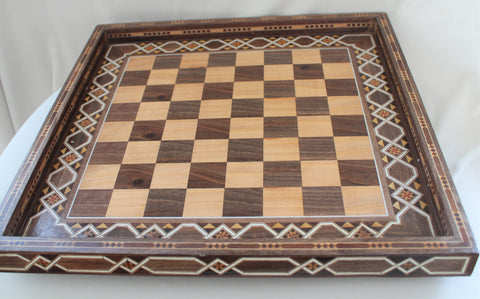 Selam Syrian Mosaic Chess Tray